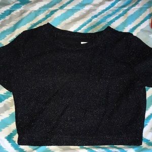 Black crop top